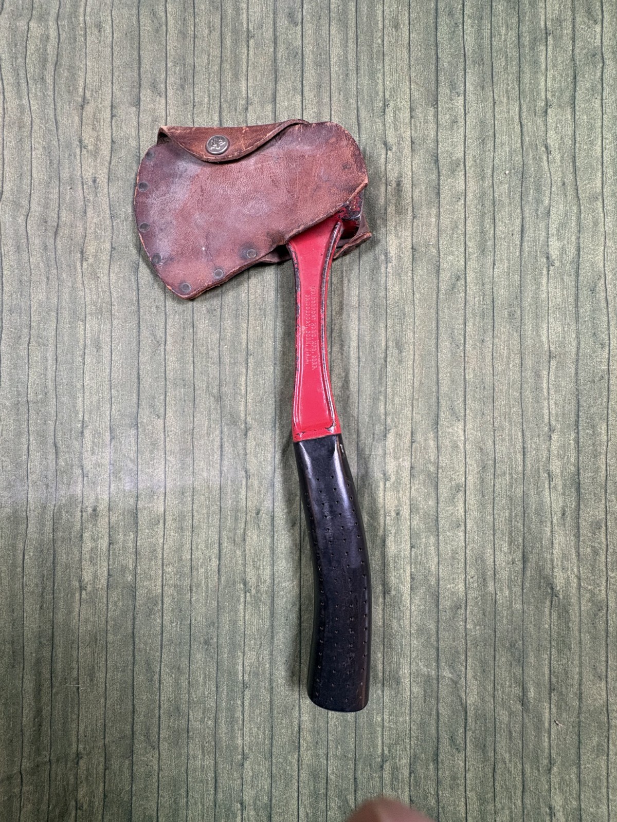Vintage Bridgeport Hardware Mfg. Corp. Hatchet Axe Boy Scout (?) w/Sheath