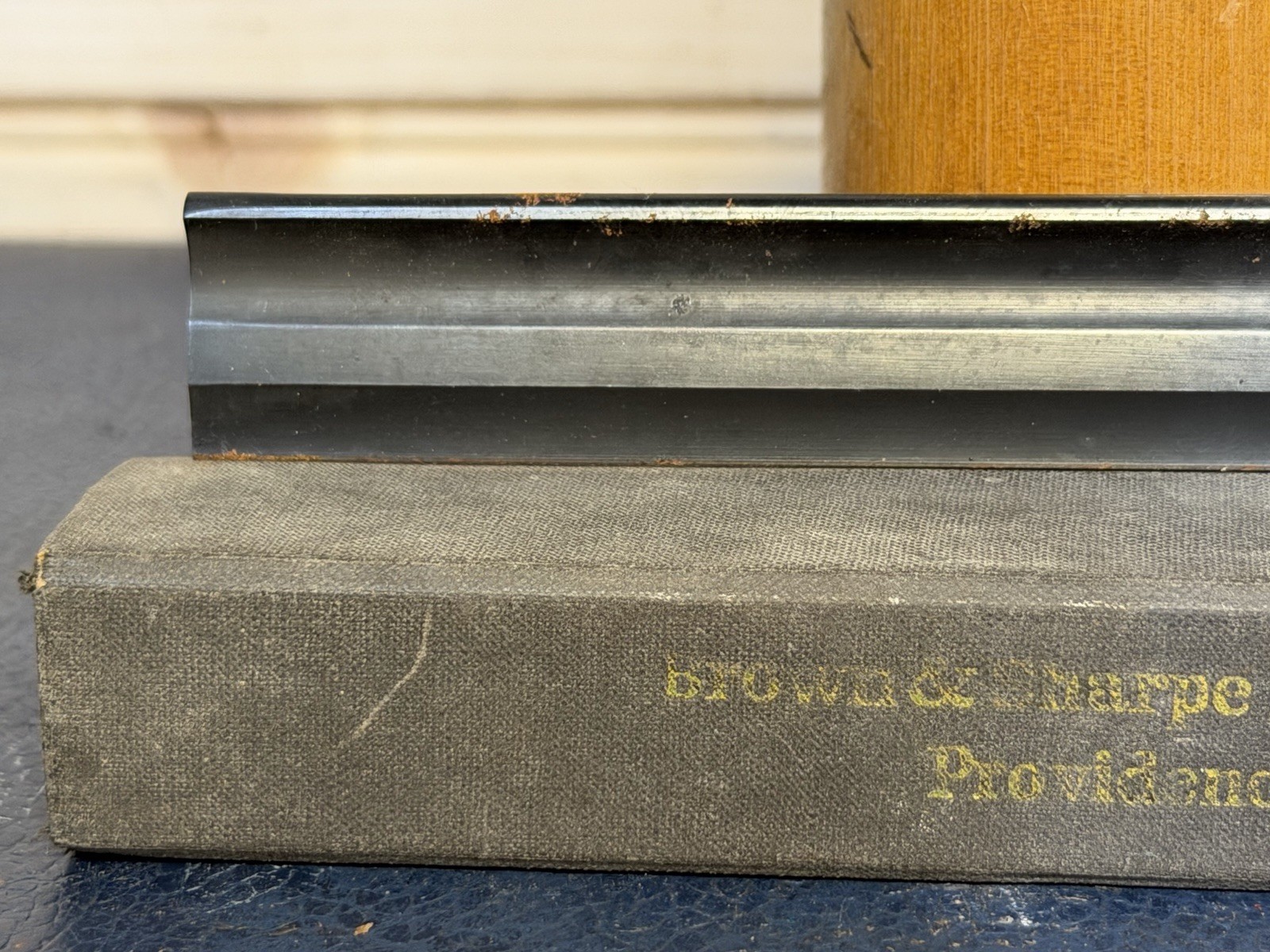 VTG RARE BROWN & SHARPE 530 6.25″ TOOLMAKERS’ KNIFE BEVELED STRAIGHT EDGE IN BOX