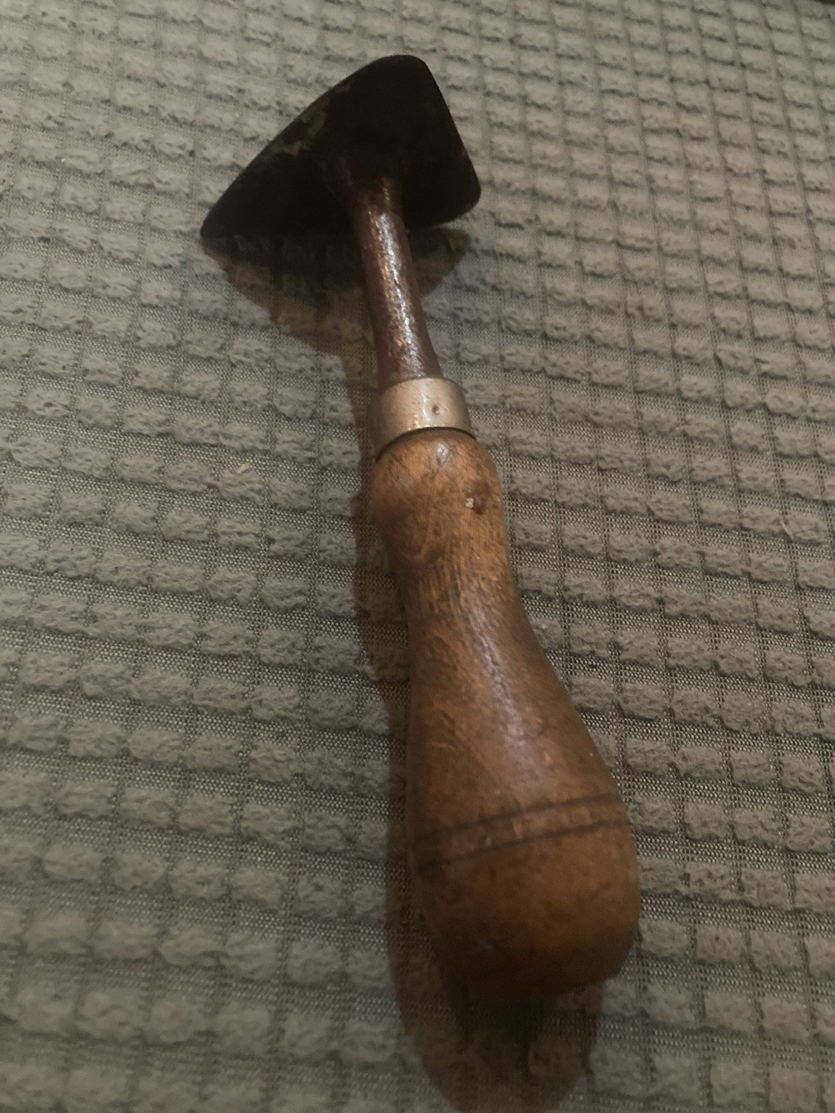 Antique wood handle trenching tool Wm Johnson Incorporated