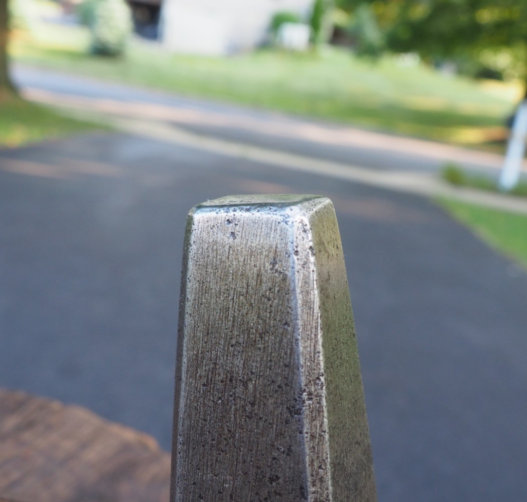 ODD 2.7LB SQUARE FACE “BOILER MAKER” RIVET PEIN HAMMER BLACKSMITH ANVIL VINTAGE