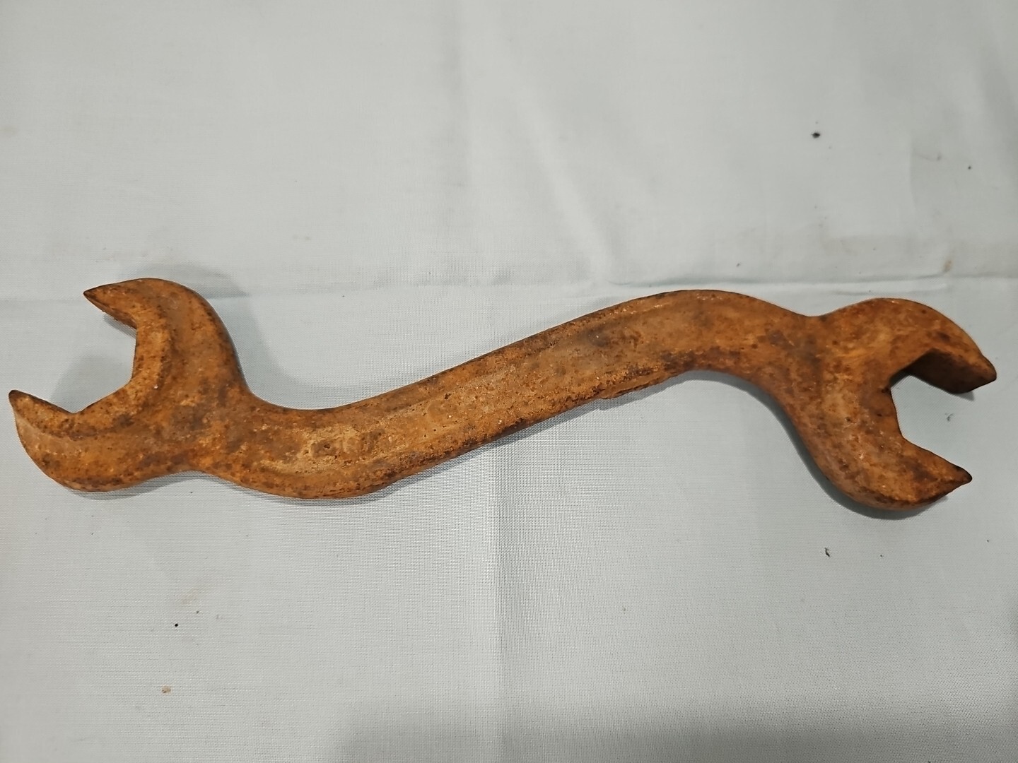 Antique Vtg 1 1/4 INDIANA SILO CO. Implement Wrench Iron Open Ended USA Made