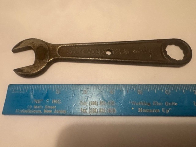 MADE USA Vintage AUTO – KIT #100 COMBO 12 POINT 3/4″ BOX + 7/8″ OPEN END WRENCH