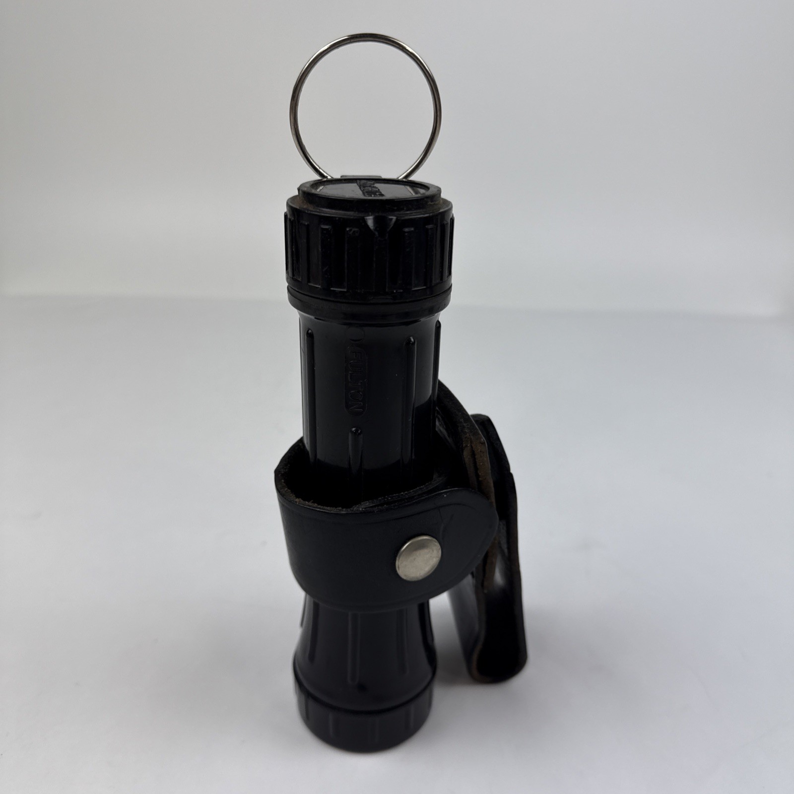 Kwik Light Vintage Flashlight USA Weather Resistant 2D Cells Leather Holster