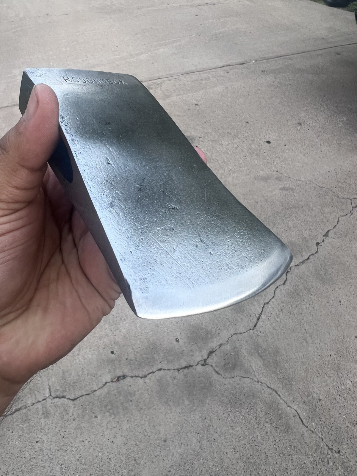 Bad-Axe Cleaned Up: ROUGHNECK Axe Head 1 1/4 WK21 Polished Sharpened