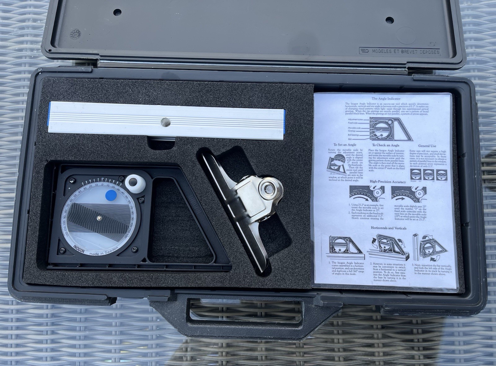 RARE Facom / Inogon Precision Angle Indicator – Complete Kit New Made in Sweden