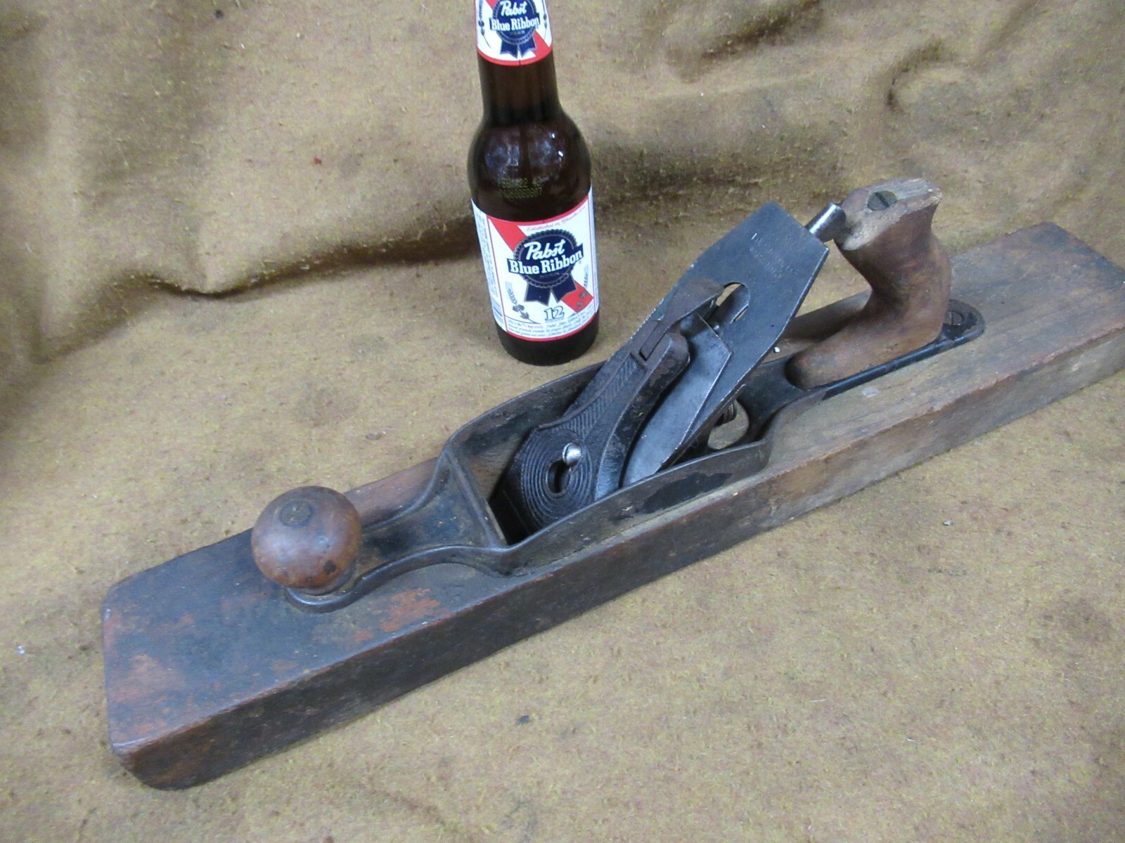 Fulton Wood Bott Plane,Hand Assy(ONLY)Beechwood,SERVICEABLE🤠🤠#F/SG1.26.22RL