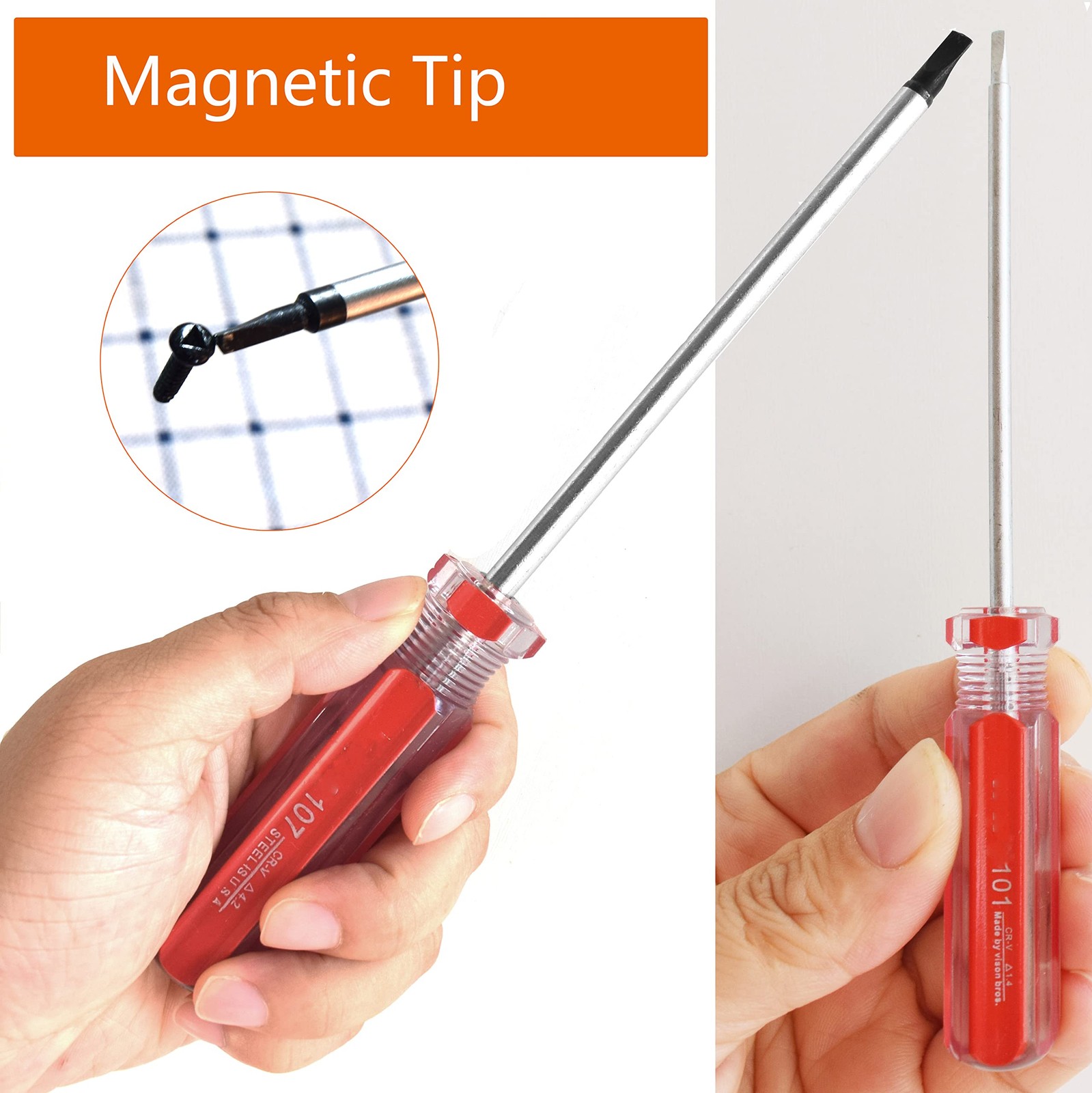 Triangle Screwdrivers Set 7 Sizes 1.4mm 1.8mm 2.0mm 2.3mm 2.7mm 3.0mm 4.2mm, SKZ
