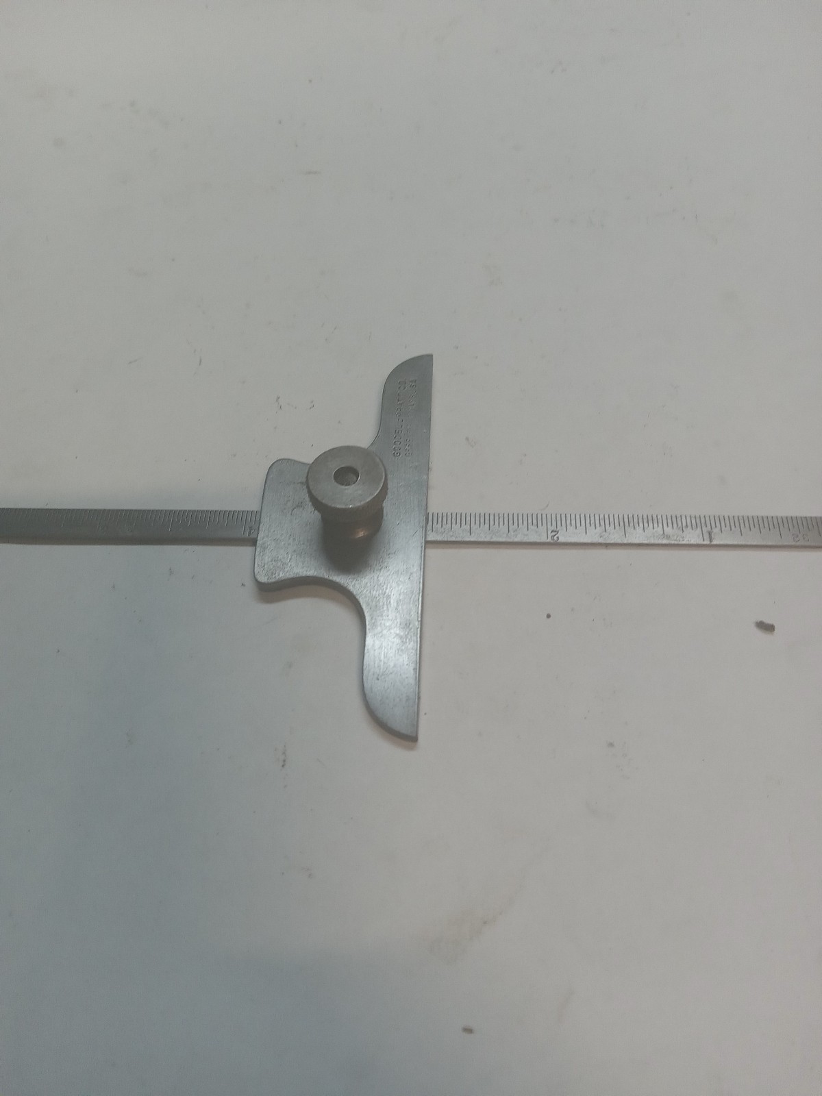 Vintage Goodell-Pratt Combination Depth & Angle Gauge w/ 6″ Rule USA