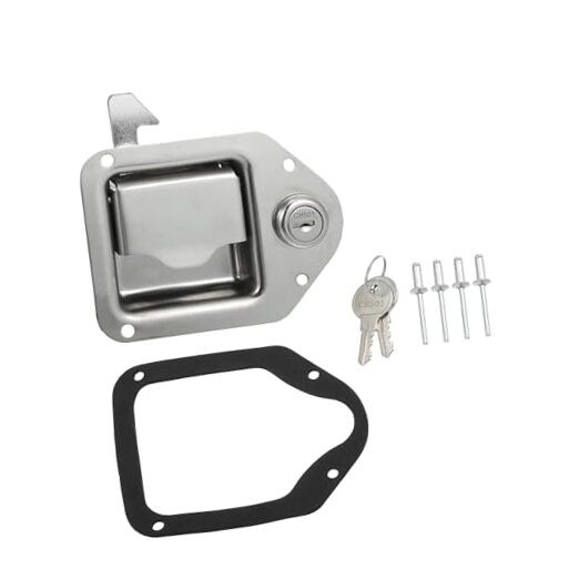 Truck Tool Box Latch w/ 2 Key Stainless Steel Truck Toolbox Lock Replacement