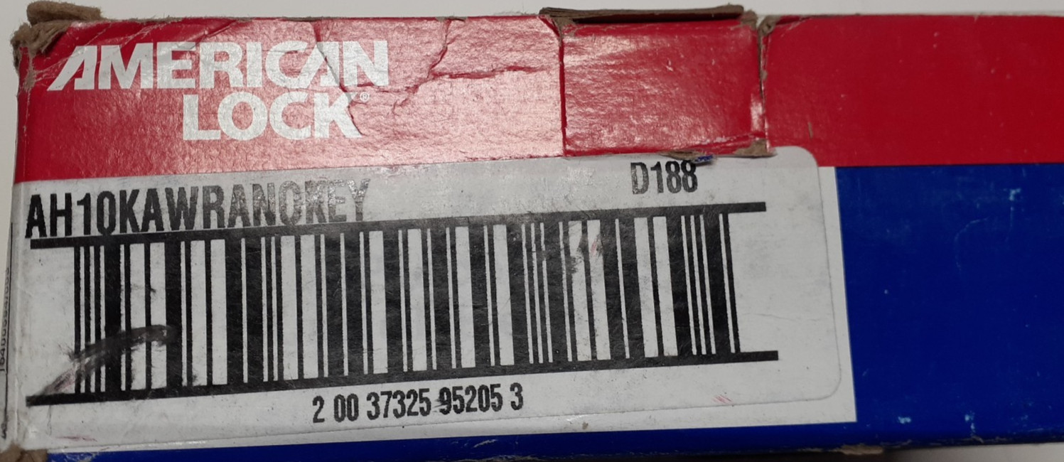 American Lock AH10KAWRANOKEY D188, No Keys, Box of 6