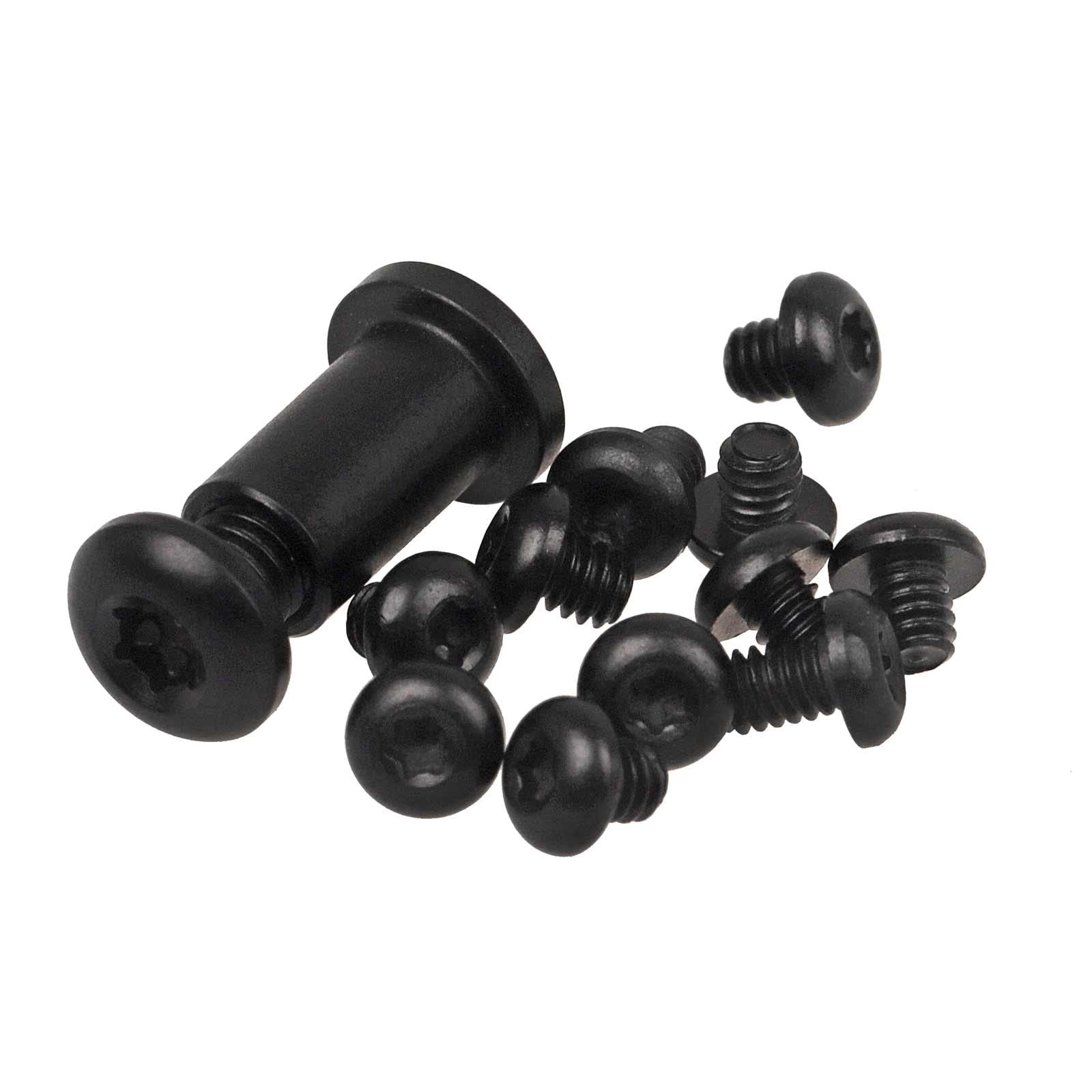 13Pcs Custom Titanium Alloy Torx Screw and Pivot Set UNC x (2 lengths), Black