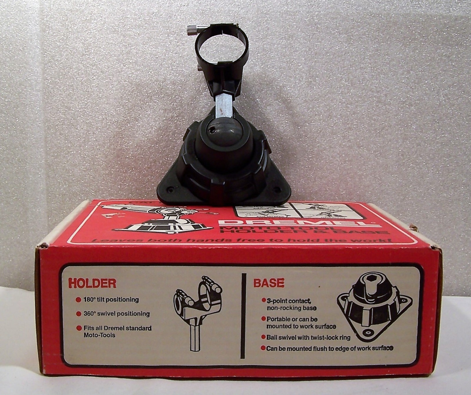 Dremel D-Vise 2217 Moto-Tool Holder & Base Die Cast + Instructions & Box USA NEW