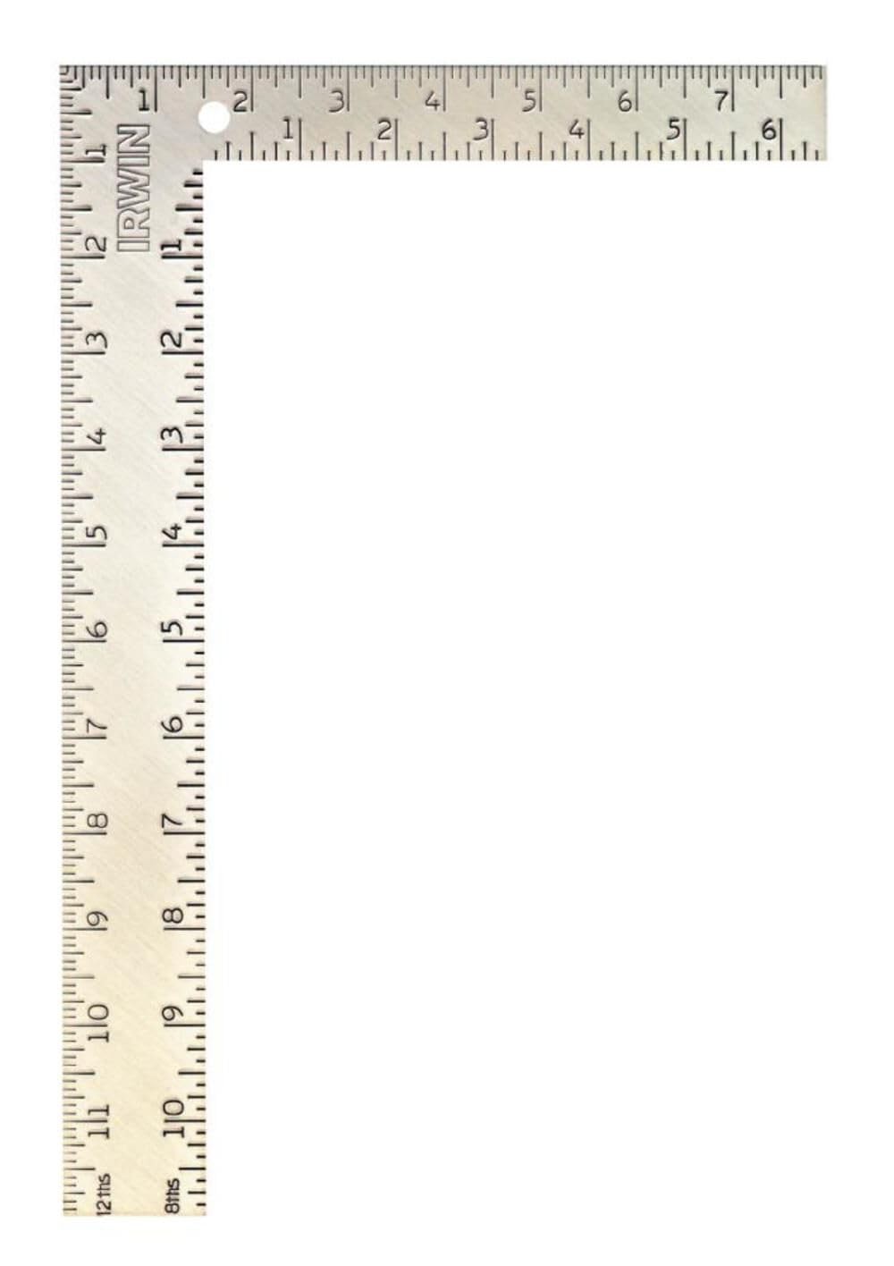 IRWIN Tools Carpenter Square, Steel, 8-Inch by 8-inch X 12-inch, Silver
