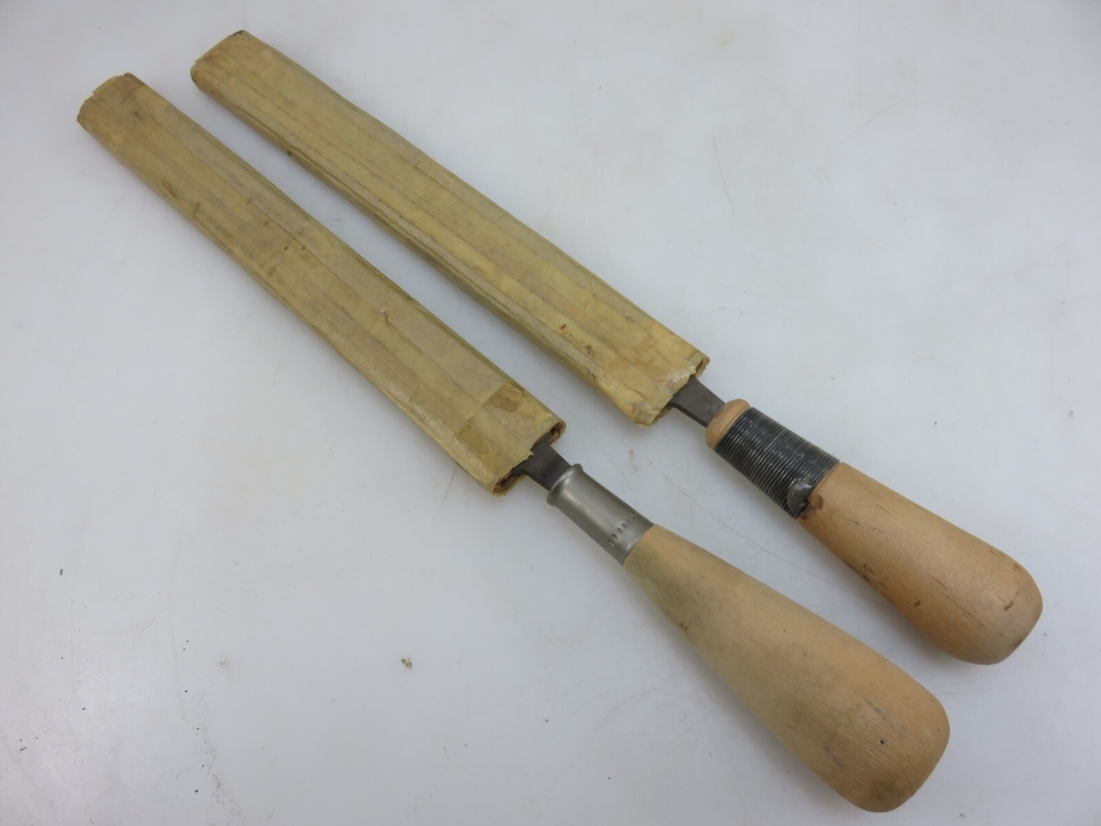 Simonds Flat 2nd & Disston Porter Flat Aluminum Type A 10″ Long 2pc File Set