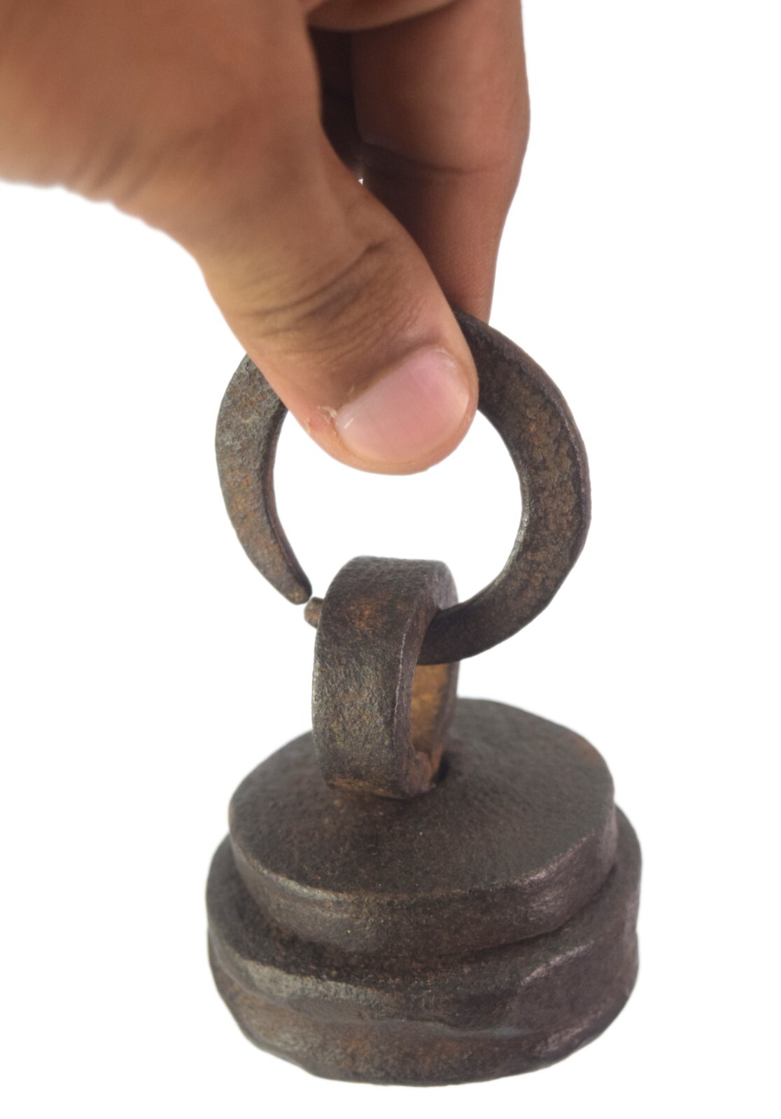 Handmade Solid Iron Weight Scale Unique Shape Mercantile Weighting Tool G15-435