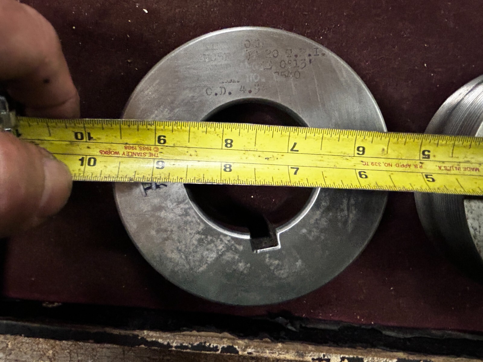 MACHINIST GnF KINEFAC KINEFORM MC5F CYLINDRICAL ROLLING DIE Lead Angle 0 D 13′
