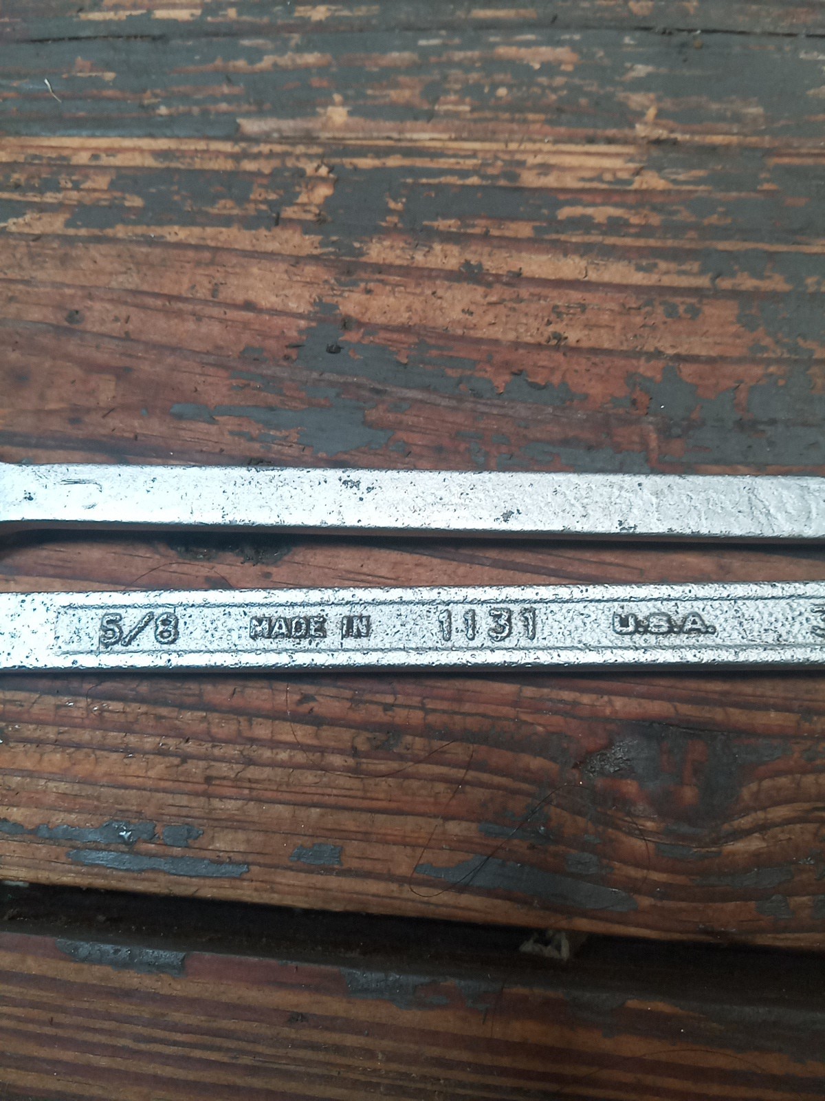 2x Vintage PLVMB DBE Wrenches. 1130(Plating Wear) & A Gorgeous Raised Panel 1131
