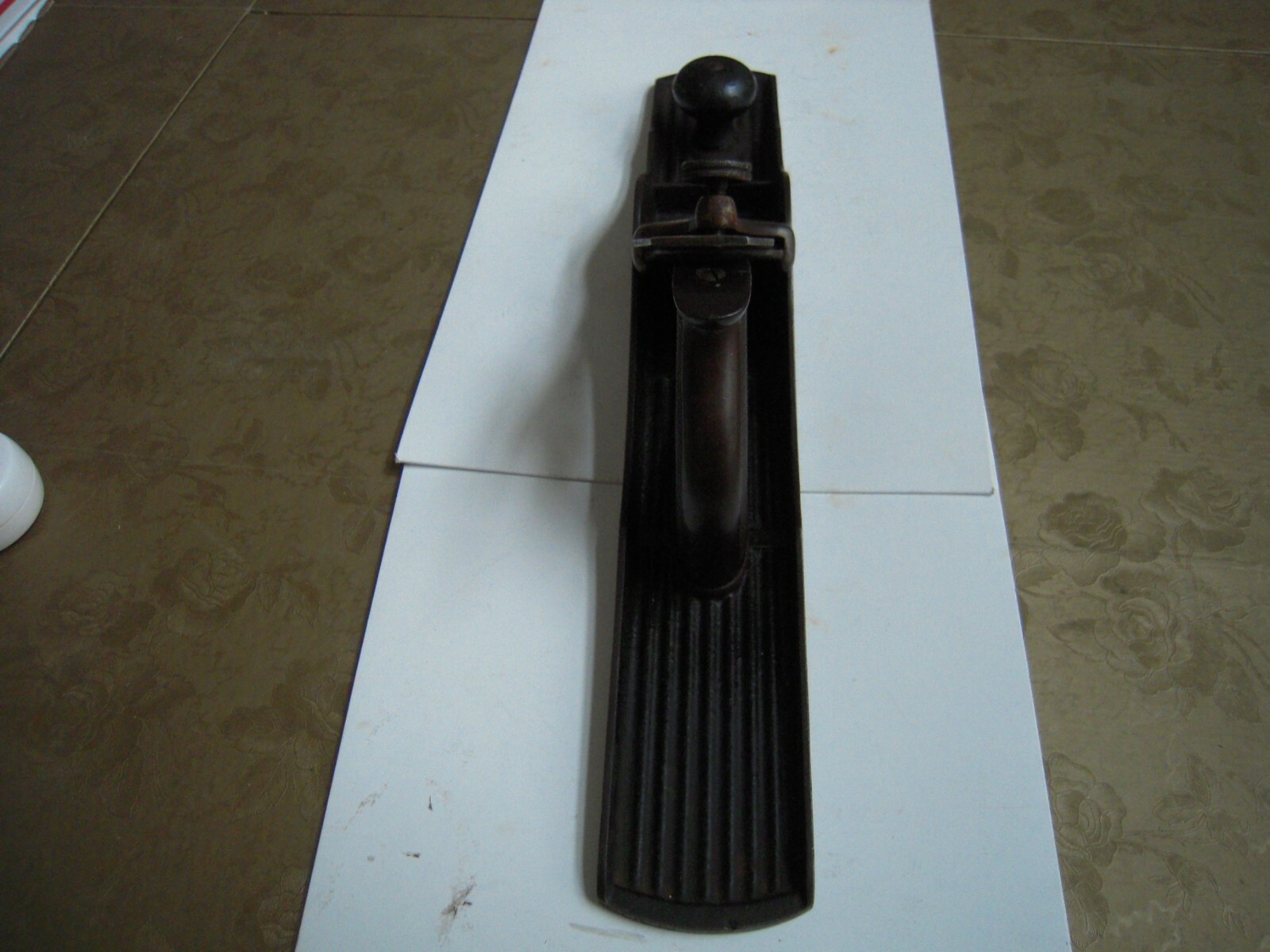Tower & Lyon Chaplin Patent Plane Wood Tool Hard Rubber Tote coragated 8 Size