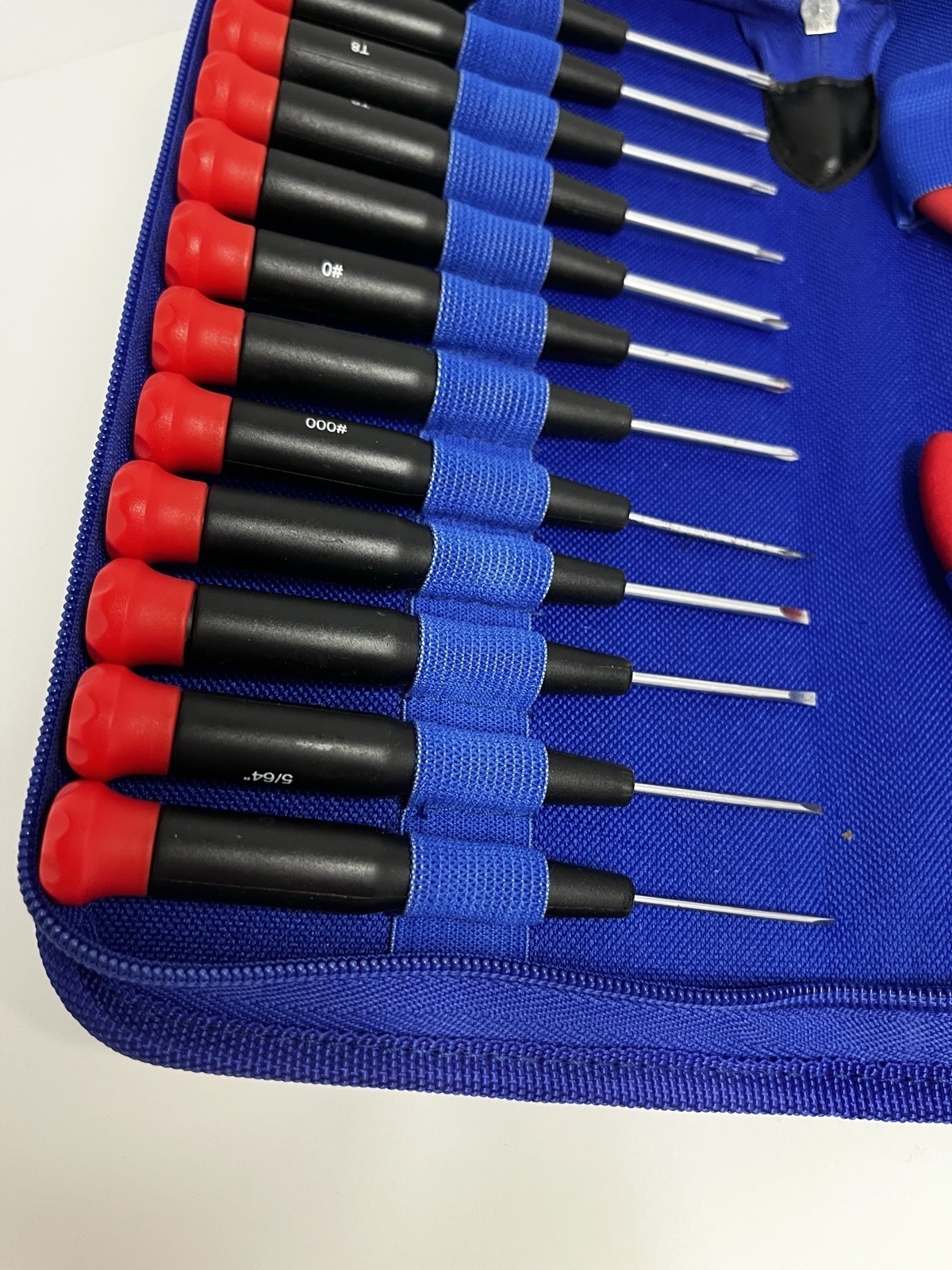 16 PIECE PRECISION MINI PLIER & TOOL Kit SET in ZIPPERED Fabric Case Vintage