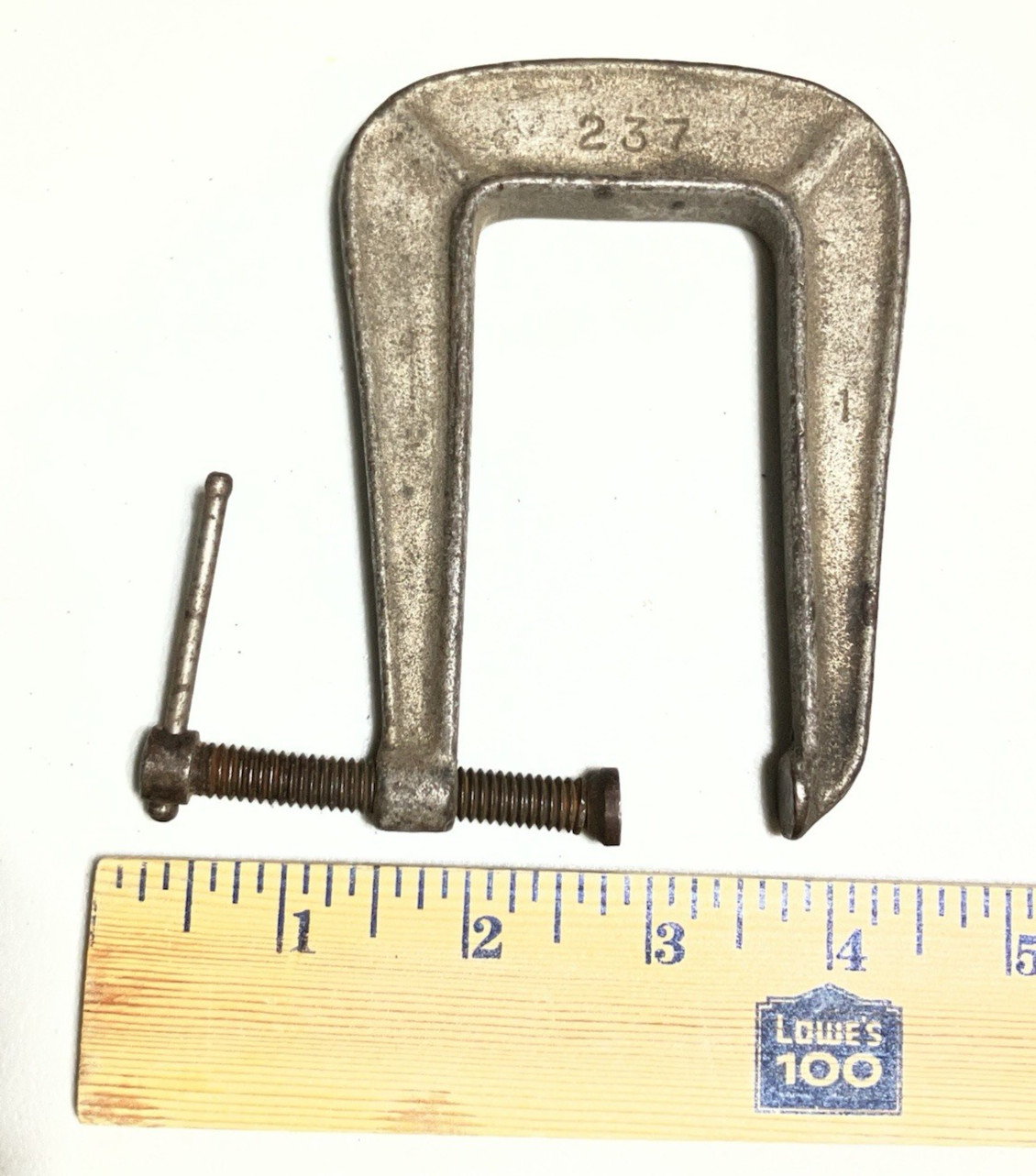 VINTAGE JORGENSEN No. 236 No. 237 C CLAMP SET OF 2 MADE IN USA