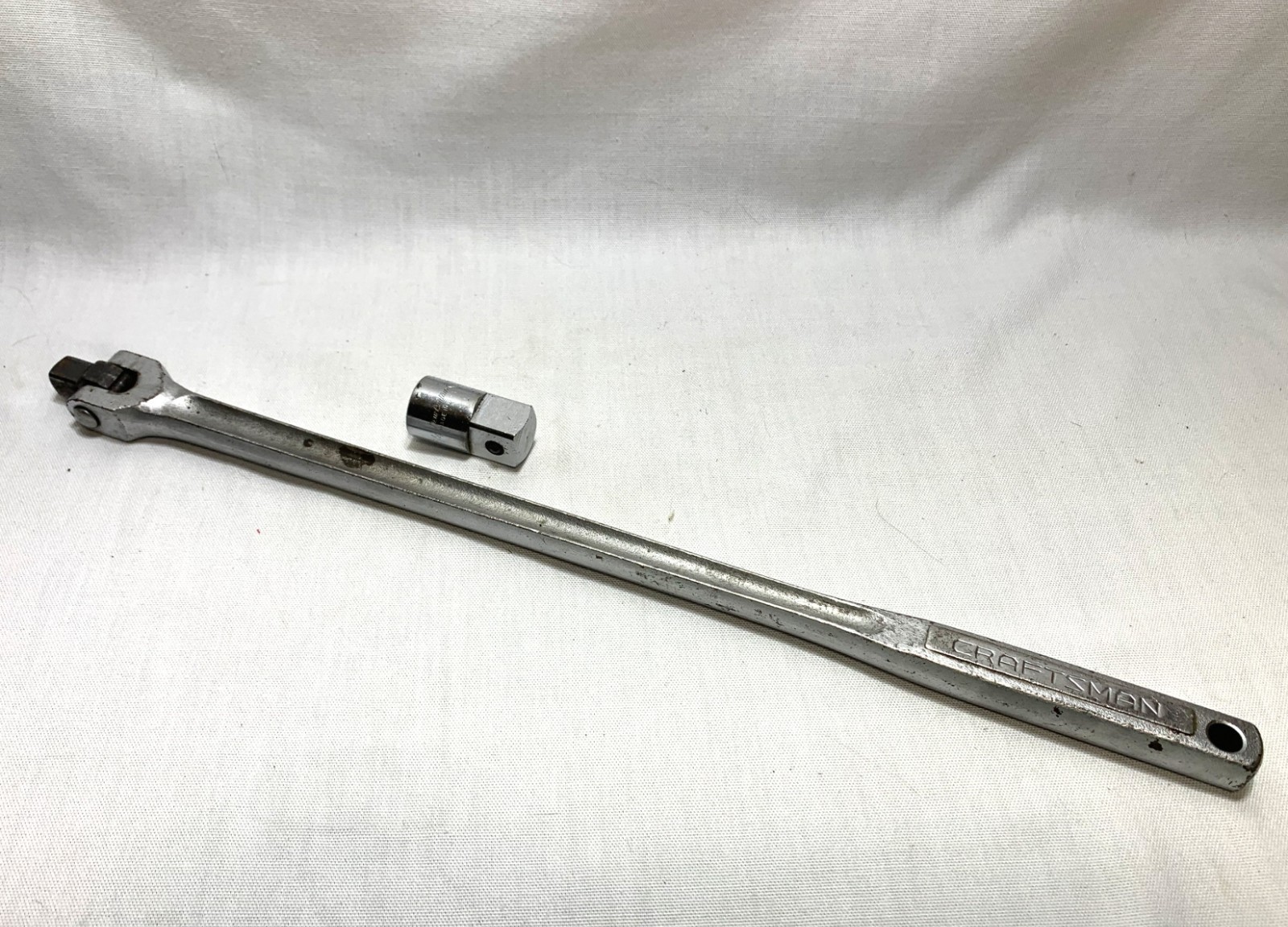 Craftsman 1/2″ Drive Flex Head 18″ Breaker Bar Tool # V 44202 plus 3/4″ Adapter