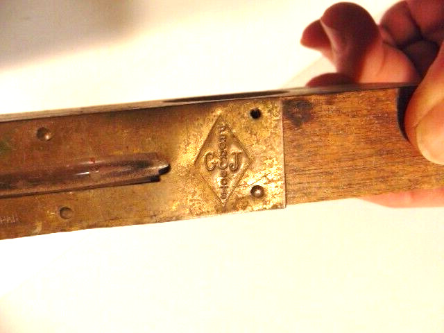 2 older wooden level, marked G & J Products, Japan – 7 inches long