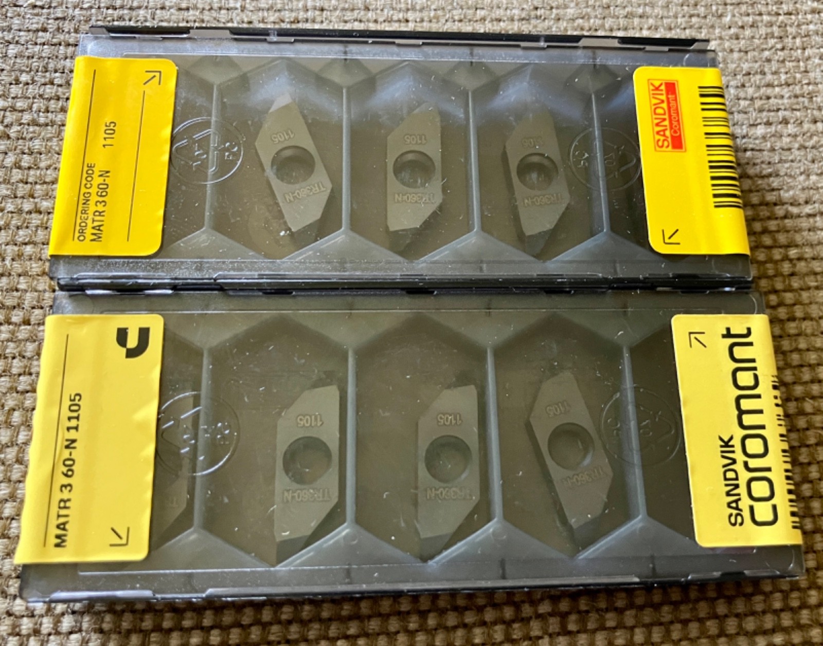 Sandvik MATR360-N 1105 Carbide Laydown Threading Inserts (5735467) – QTY: 10