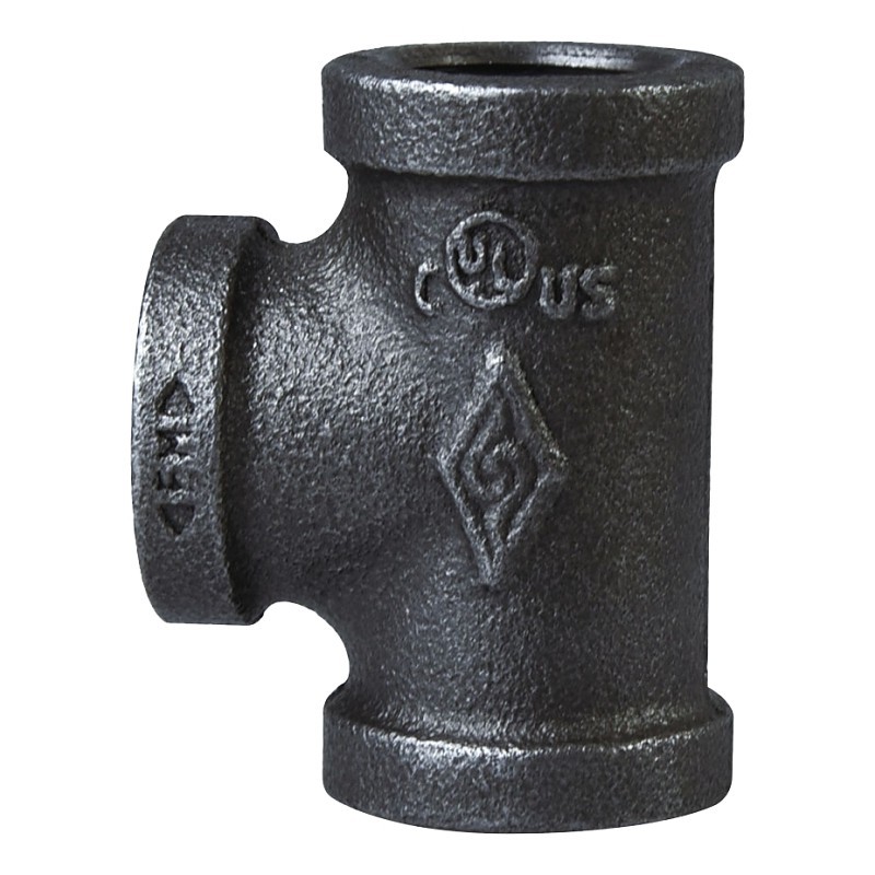 ProSource 11A-1 1/2B Pipe Tee, 1-1/2 in, Threaded, Malleable Iron, SCH 40 Schedu