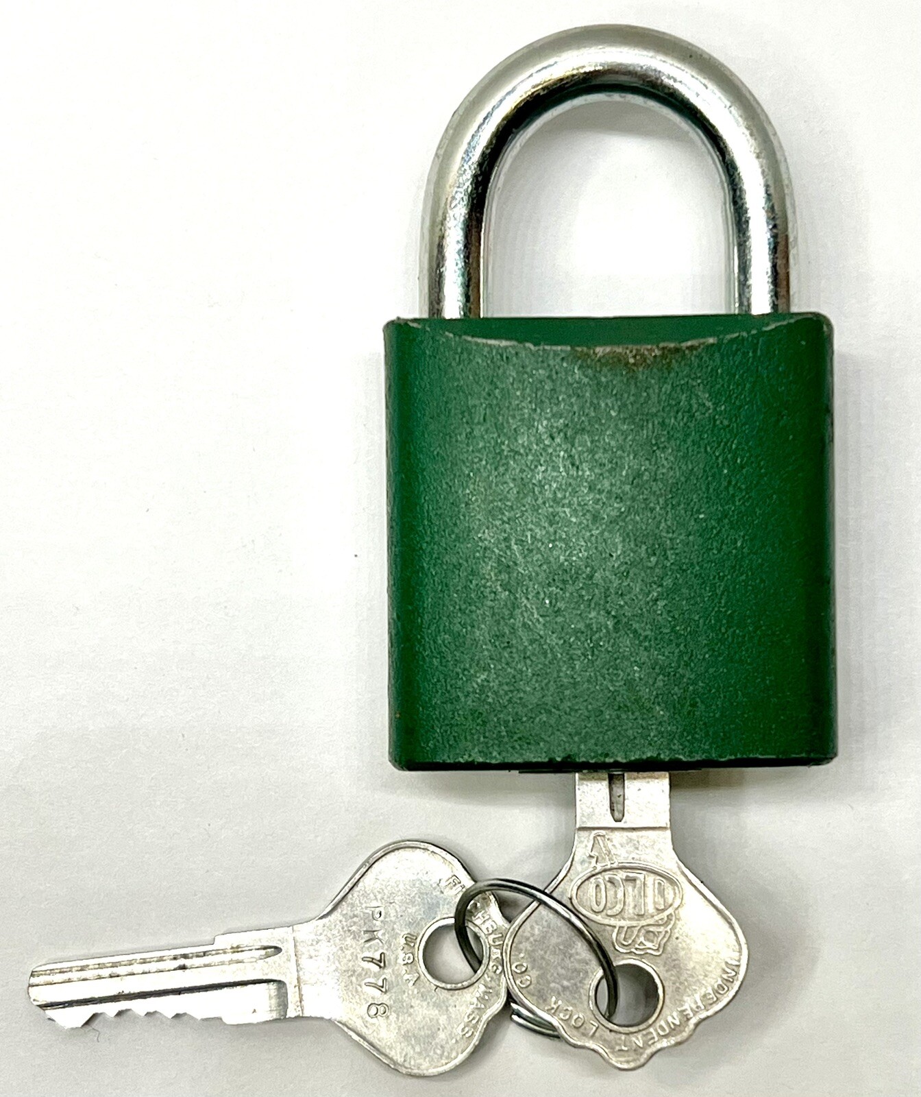 Vintage Collectible ILCO Padlock Illinois Lock Co With Keys