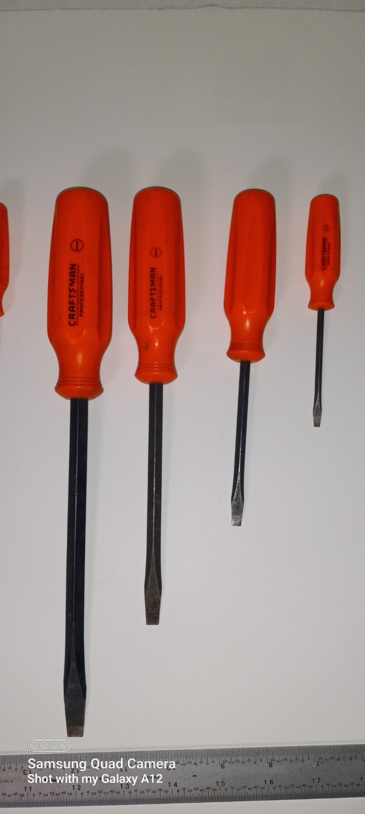 RARE NOS CRAFTSMAN PROFESSIONAL ORANGE 9 pc SCREWDRIVER SET UNUSED – USA