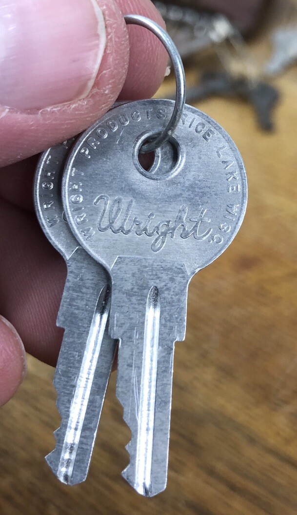 Vintage Key Lot of Over 50 Unique Keys Chain Mercury Chrysler Lincoln Household