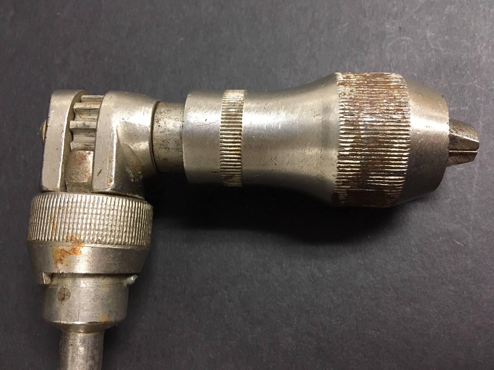 Auger Hand Drill Vintage Ratcheting Red Wooden Handle, Premier U.S.A