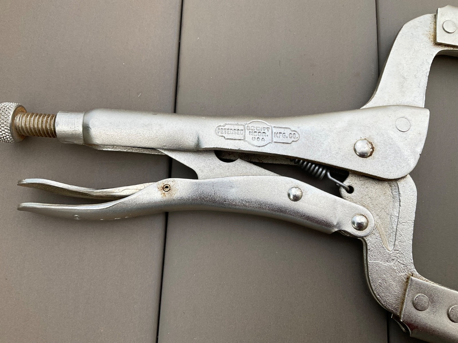 Vintage Vise Grip Tool 24R Peterson Dewitt Pliers Nebraska USA