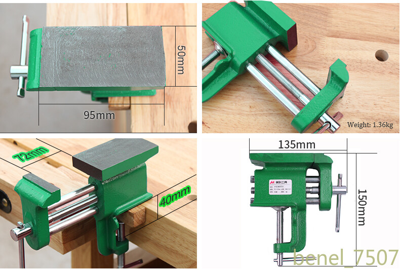 Multifunctional Vise Clamp-On Bench Vise with Large Anvil Mini Hand Supplies