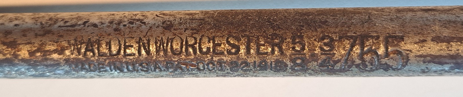 Vintage Walden-Worcester No. 755 Lug Wrench 5/8″ & 3/4″ Made In USA