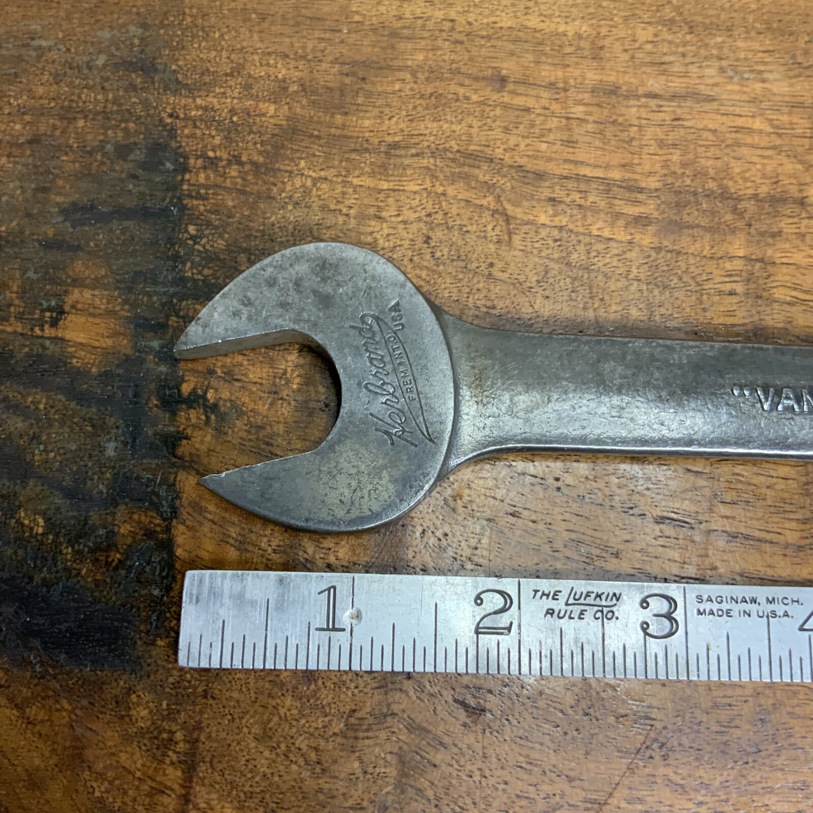 Vintage Herbrand Open End Wrench 3/4” By 5/8” “ Van Chrome” USA #1729