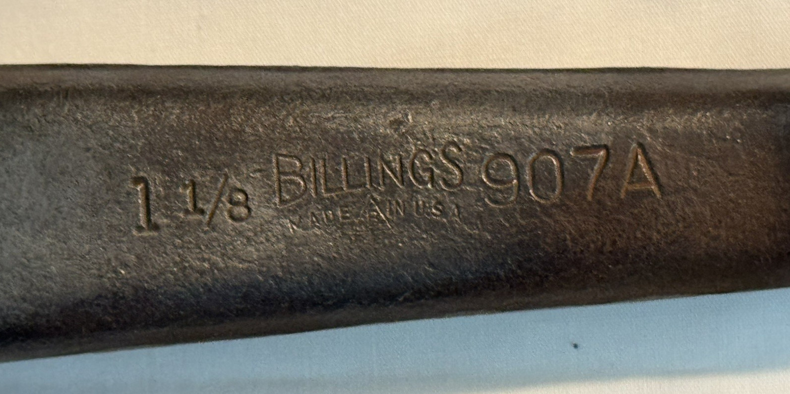 *RARE* Vintage Billings 907A Spud Wrench 1 1/8 *Made In USA*