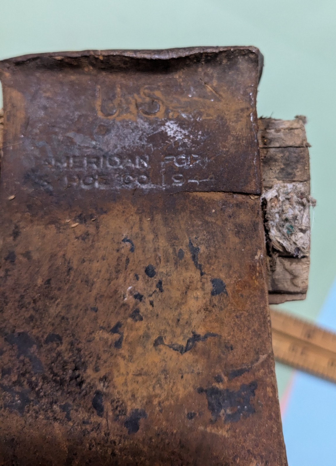 WWII Era US American Fork And Hoe Company 1944 Stamped Hatchet