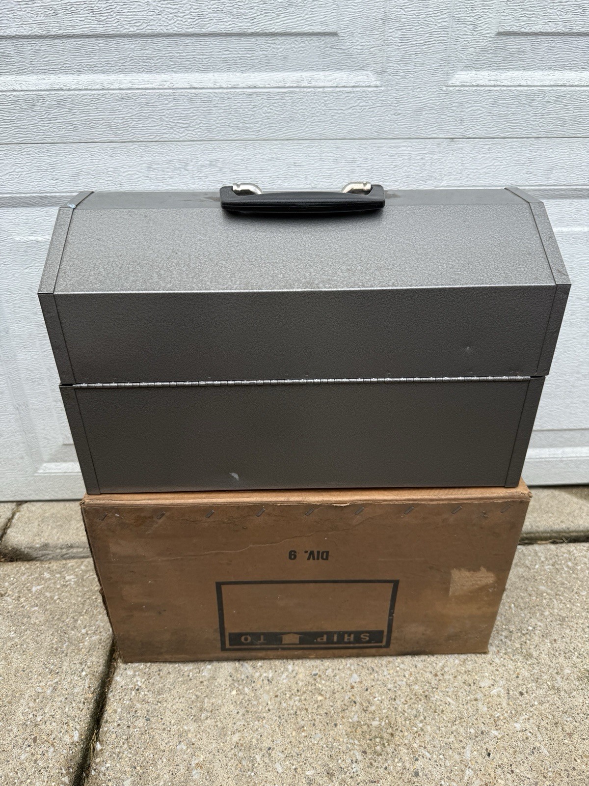 Sears Craftsman USA NOS Mechanics Cantilever Tool Box Portable Steel Tote 65351
