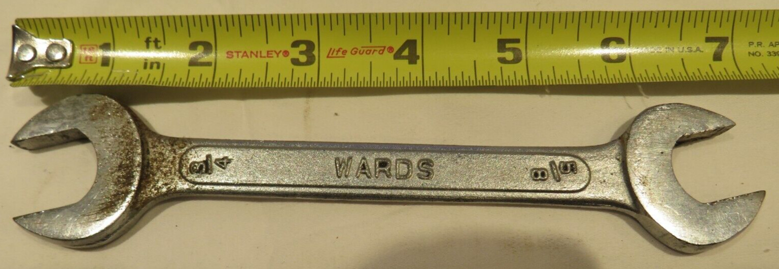 Wards Drop Forged Tool Steel Japan 3/4″, 5/8″ Open Wrench