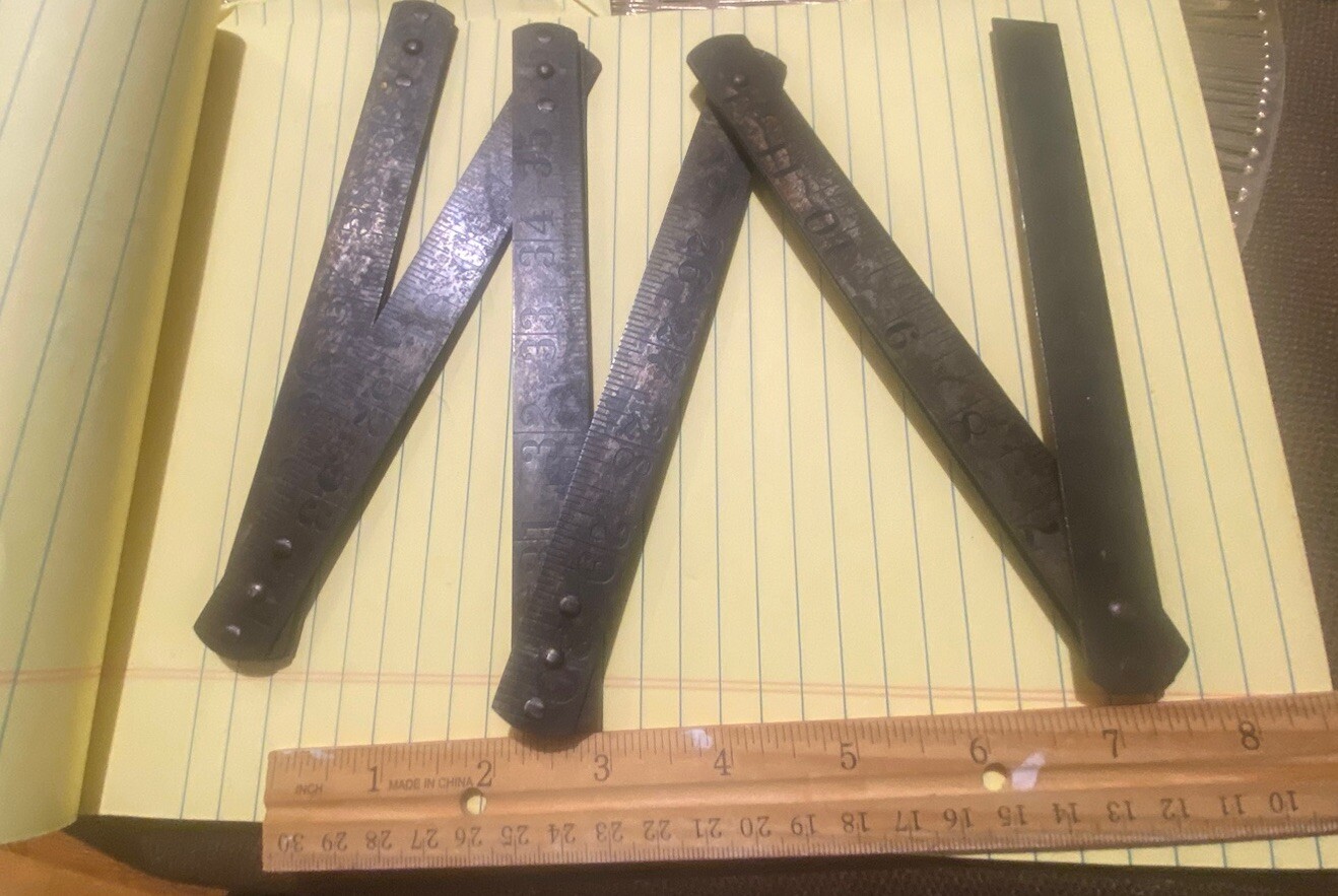 Vintage Steelcraft Metal Folding 6 Foot Ruler, Tape Measurer RULE #6 – GERMANY