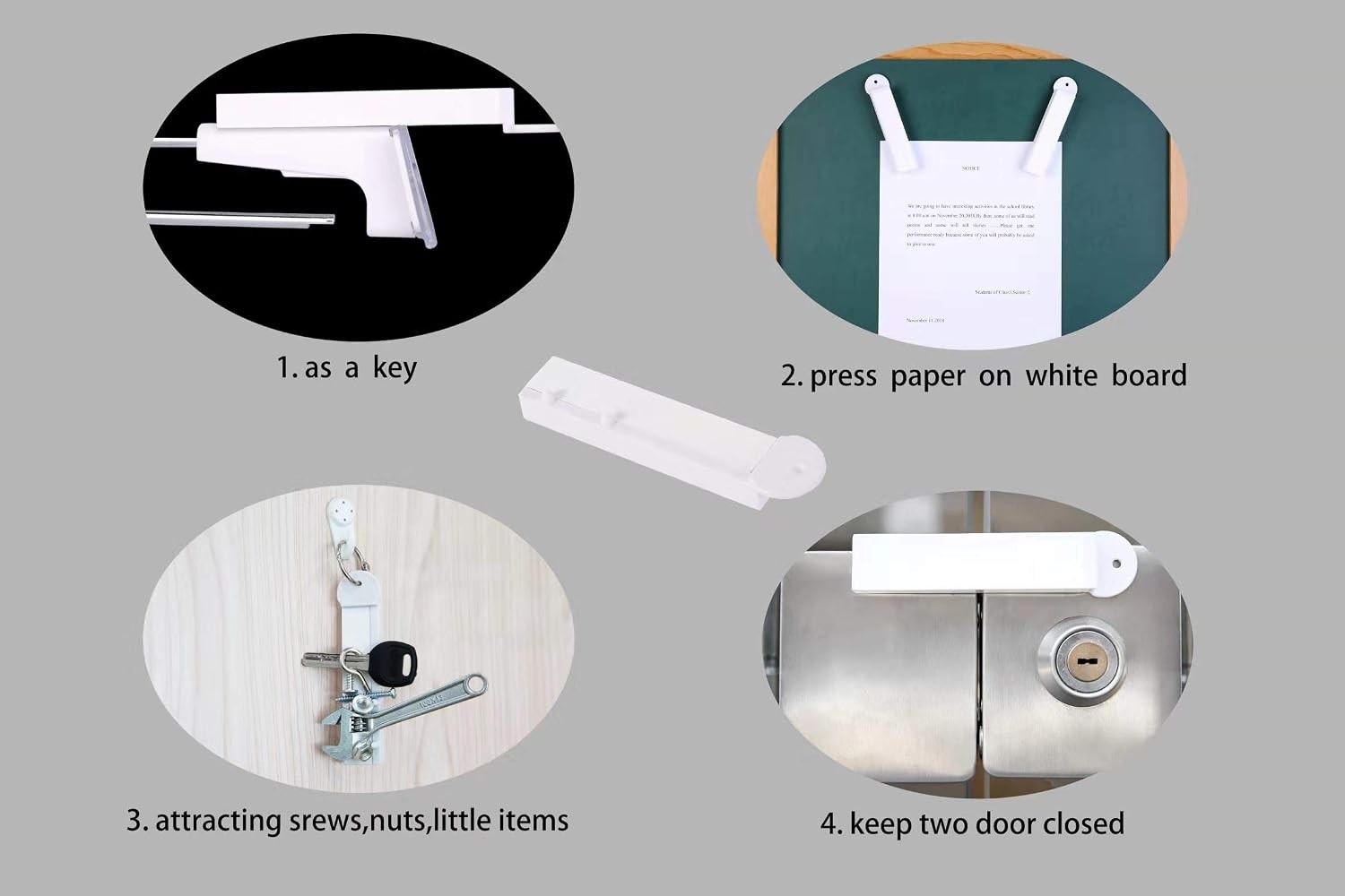 Theft Protection Stop Lock Magnetic Key,Magnet Key Metal,Pack of 3