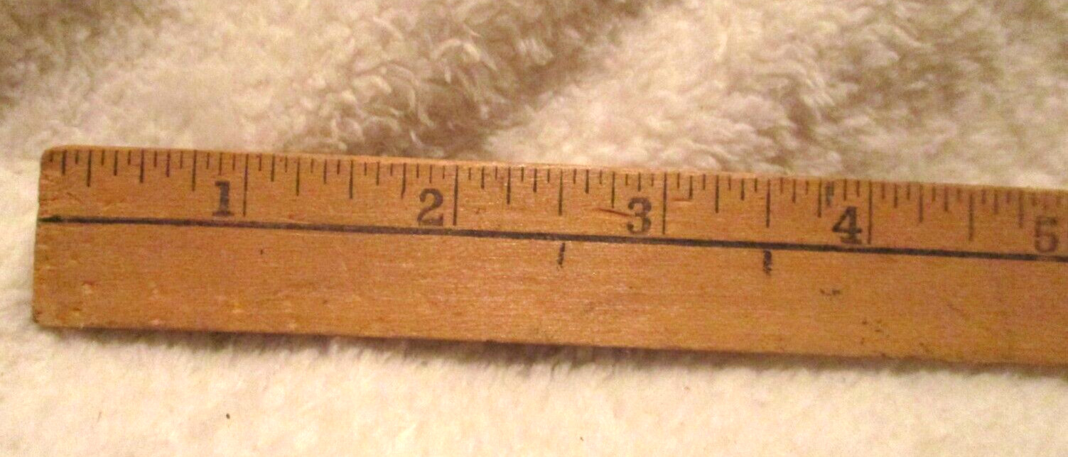 Vintage~Wooden~12.0″ Ruler~Handy Andy Logo~1960’s~Rare Find