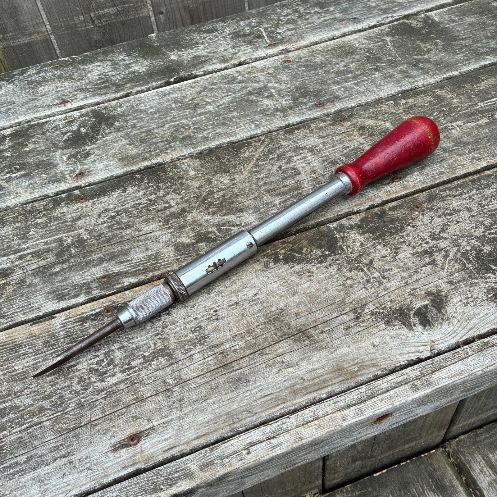 Vintage Spiralux Hollands & Blair No 877 Spiral Ratchet Screwdriver – England