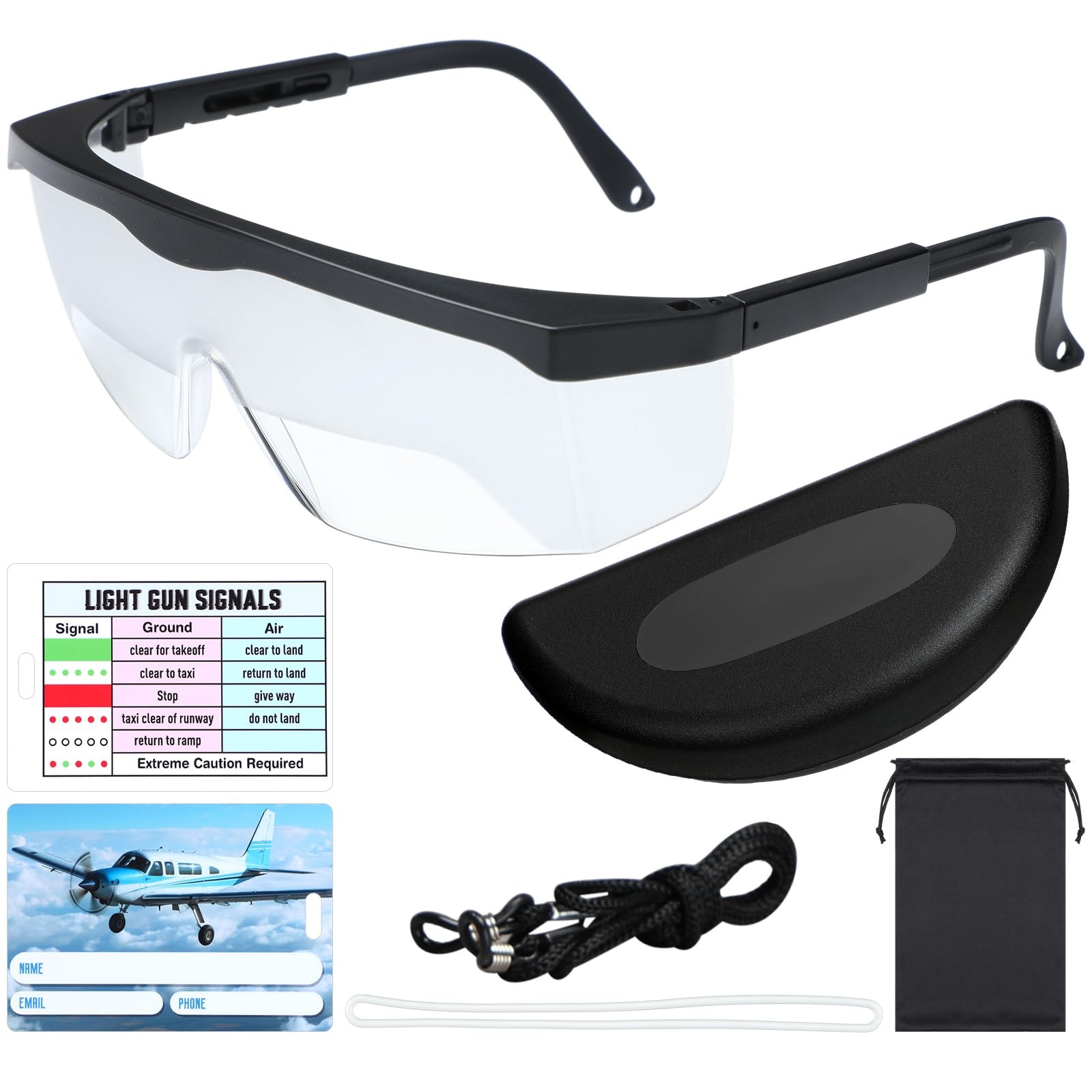 Aviation Flight Training Glasses Adjustable View Limiting Goggles Device with…