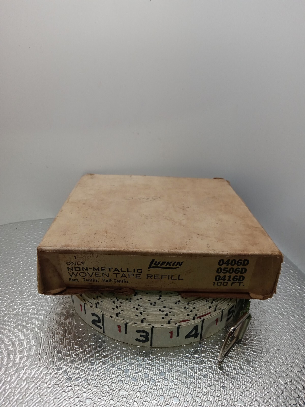 Vintage Metallic Woven Tape Refill – 100 ft – Original Box – 406 D 506 D 416 D