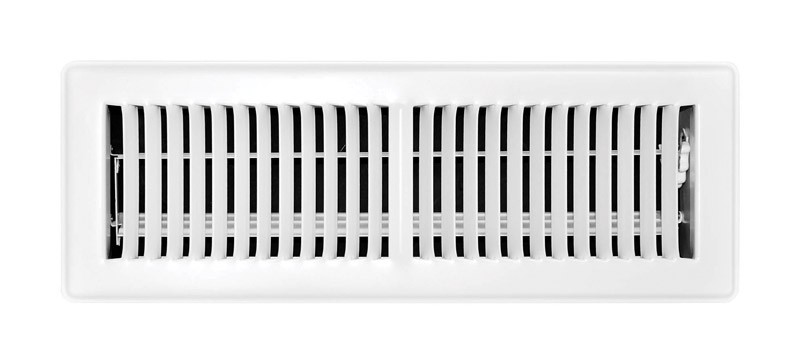Tru Aire 4×14 2-Way White Powder Coat Steel Floor Register