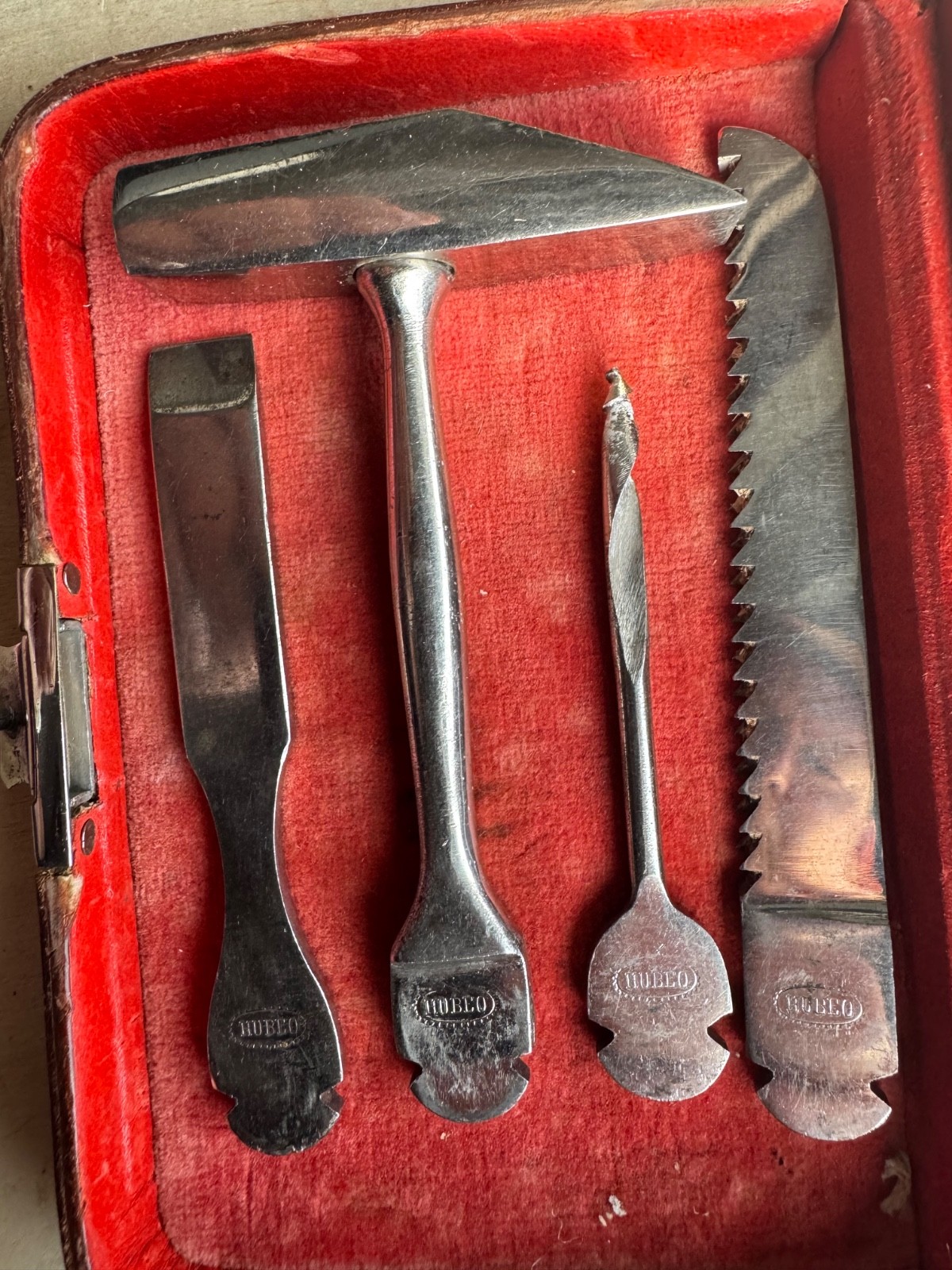 HUBEO Hugo Berns 8 Pc. Tool Kit Solingen Germany Abercrombie & Fitch US Zone