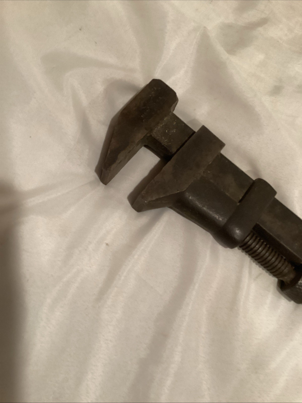 Vintage Williams & Co. WB Wooden Handle Monkey Wrench 12” USA