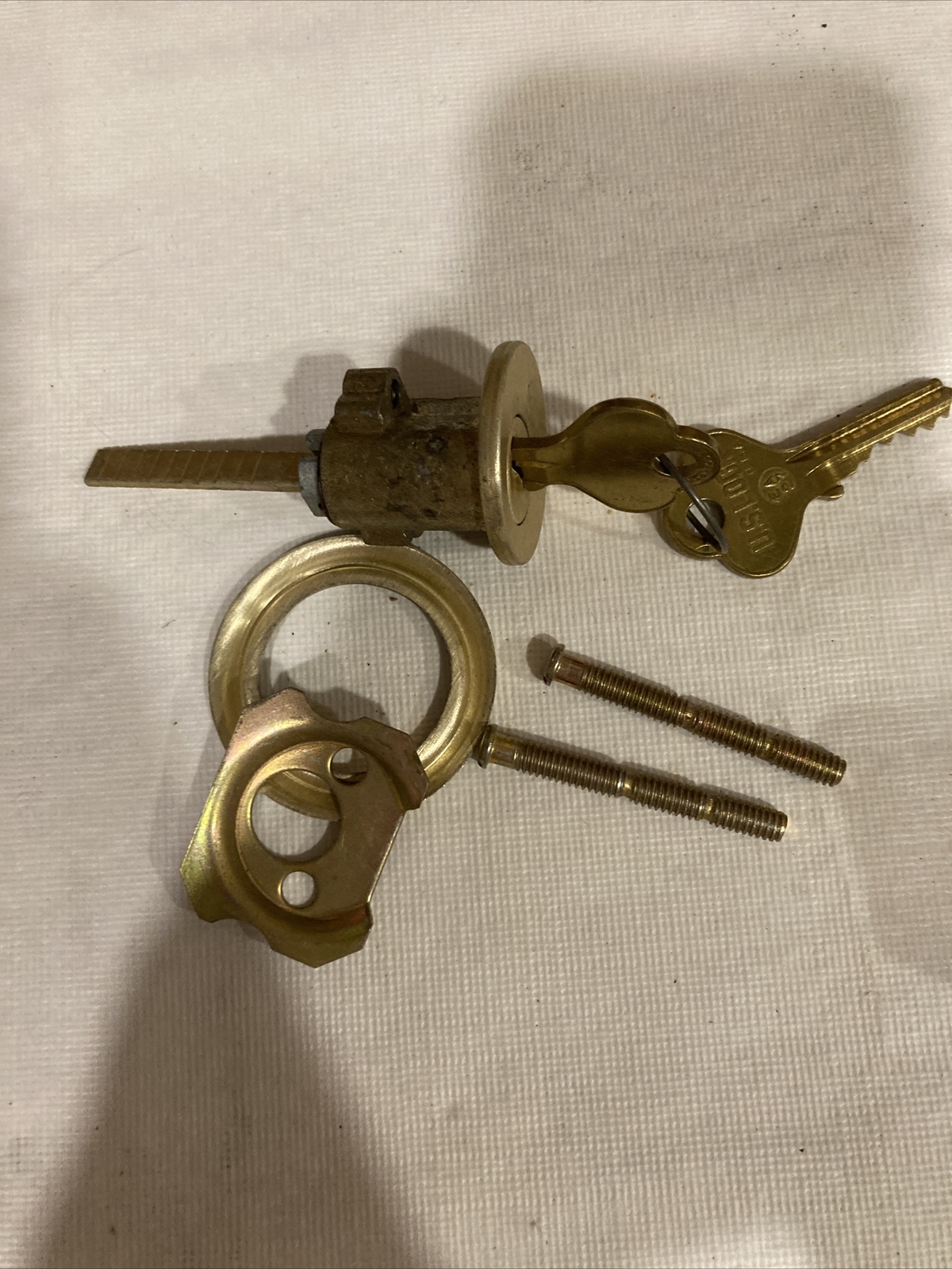 vintage Lori No 3100: 5 Pin Tumbler Security Replacement Rim Cylinder with keys